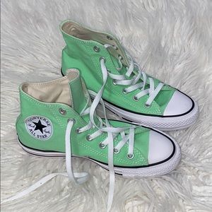 lime green high tops converse